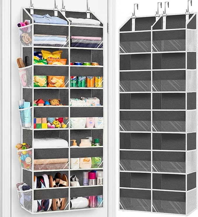 Over the Door Organizer 5 Tiers, Extra Large Behind Door Storage of 10 by Ofiray-home