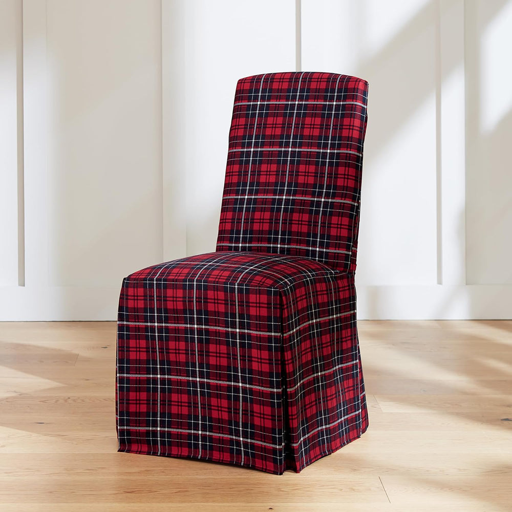 SureFit Cove Cotton Canvas Long Dining Room Chair Covers, Dining Chair Cover ...