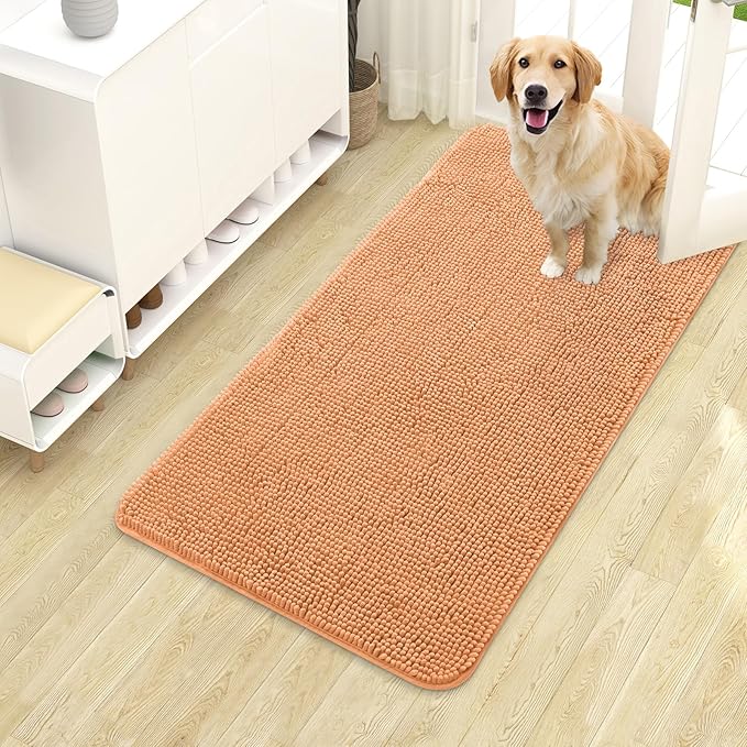 OLANLY Dog Door Mat for Muddy Paws 40x24, Absorbs Moisture and Dirt, Absorbent by OLANLY