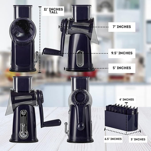 5-in-1 Rotary Cheese Grater - Image 2