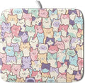 Colorful Cats Dish Drying Mat 16x18 inch Cute Animal Microfiber Reversible Fast by Giwawa