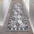 HEBE Hallway Runner Rug 2'x6' Washable Vintage Distressed Area Rugs Non Slip by HEBE