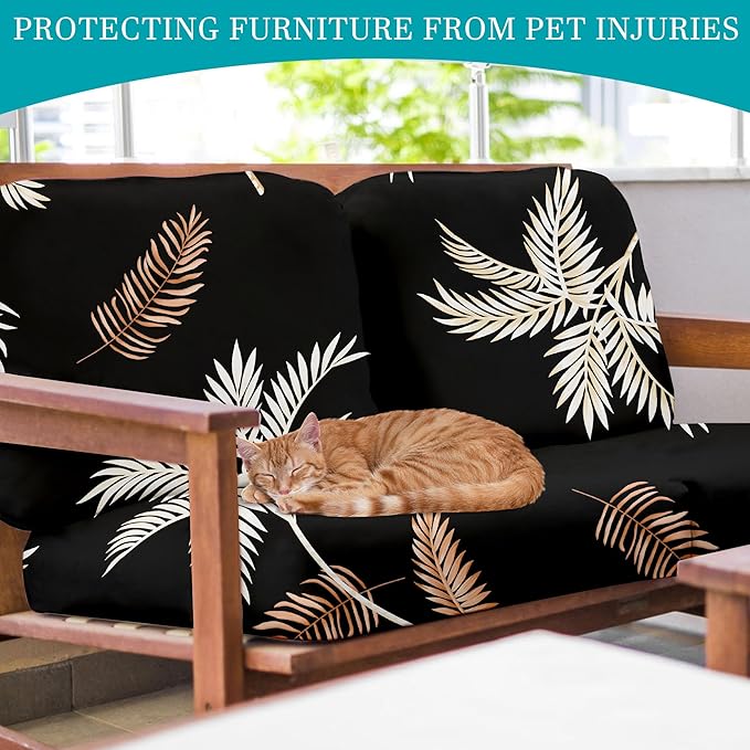 12Pcs Stretch Patio Cushion Covers, Outdoor Couch Covers Replacement, Outdoor - Image 6