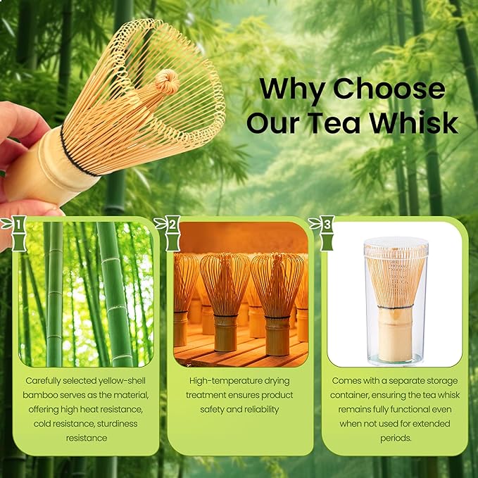 Matcha Whisk Set, Ceramic Matcha Kit Desert Style, Matcha Whisk and Bowl - Image 3