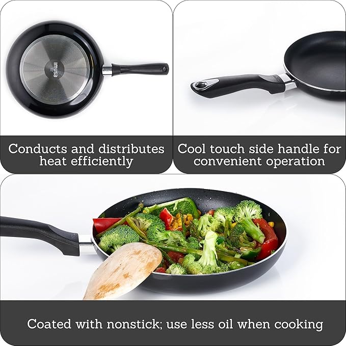 IMUSA 8in Bistro Aluminum Nonstick Fry Pan - Image 2