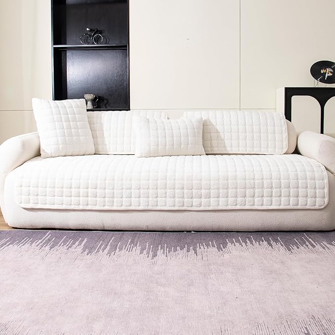 Velvet Couch Cover, Washable Sectional Sofa Cover, Anti Slip Sofa Slipcovers - Image 7