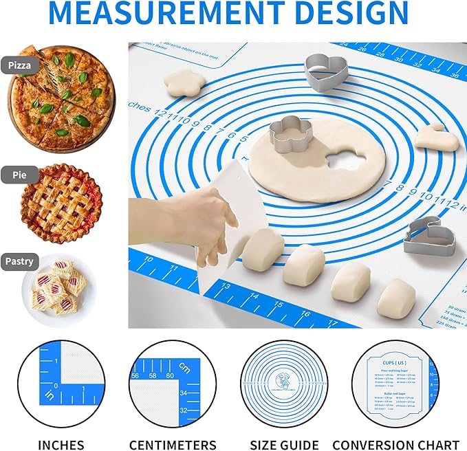 Non Stick Silicone Pastry Mat, Silicone Macaron Baking Mat - Image 4