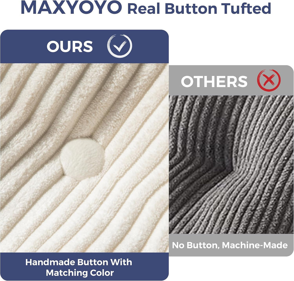 MAXYOYO Folding Sofa Bed, Convertible Chair Bed with Pillow