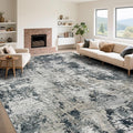 9x12 Area Rug for Living Room, Washable Modern Abstract Large Area Rug Neutral by XLUEZ