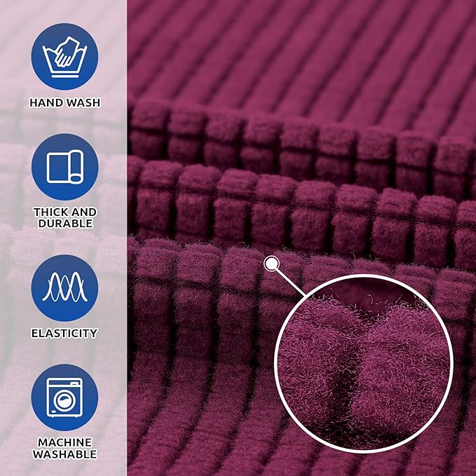 KEKUOU Stretch Oversized Sofa Slipcover 1 Piece Couch Sofa Cover Furniture - Image 3