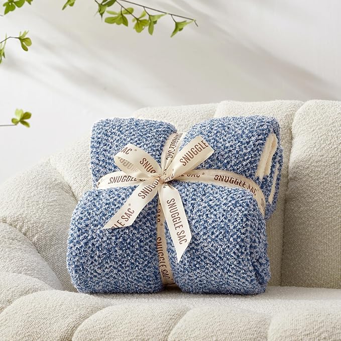 Snuggle Sac Royal Blue Throw Blankets - Image 5