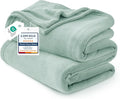 Bedsure GentleSoft Fleece Blanket California King Sage Green by BEDSURE