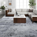 Toneed Abstract Area Rug 7x10 Modern Washable Rug Soft Non Slip Rug Low Pile by Toneed