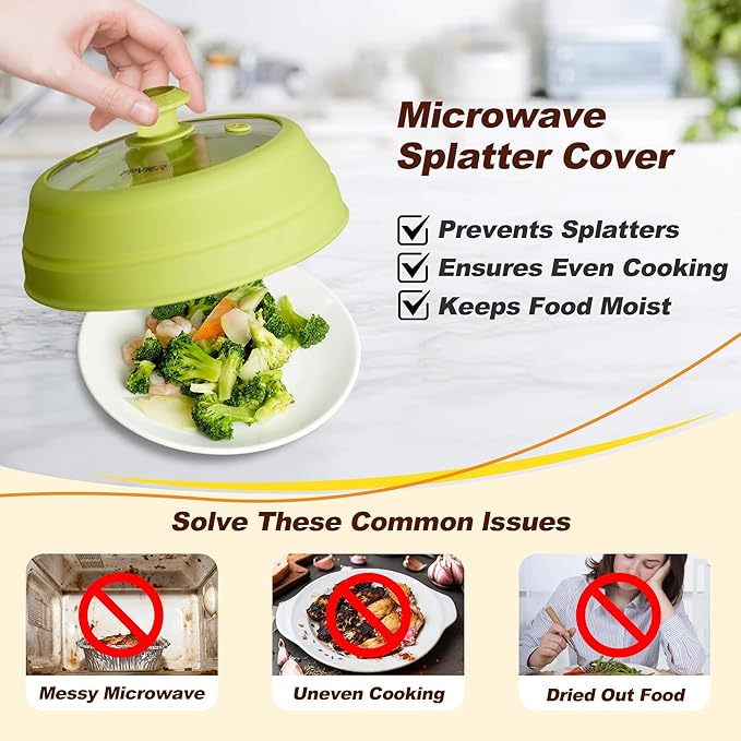 Microwave Splatter cover, Glass Microwave Cover - Image 3