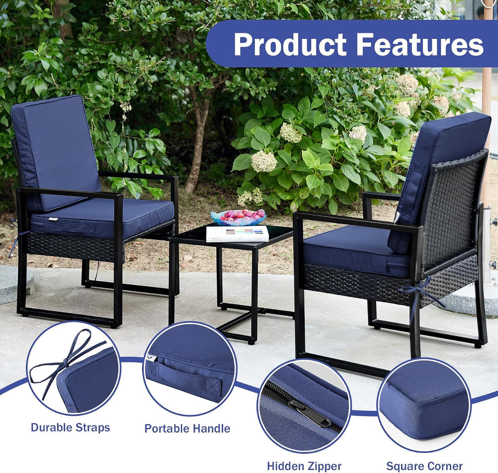 IPYNBAP Outdoor Cushions, Outdoor Chair Cushions 24x24x4 Inch, Cushions for O...