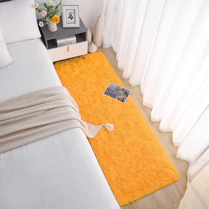 Chicrug Soft Runner Rug for Bedroom Living Room Plush Fluffy Rugs 2x6 Feet - Image 4