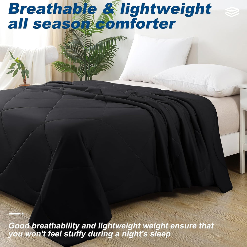 Cooling Comforter Queen Size, Double-Sided Cold Tech Fabric Quilted Bed Comfo...