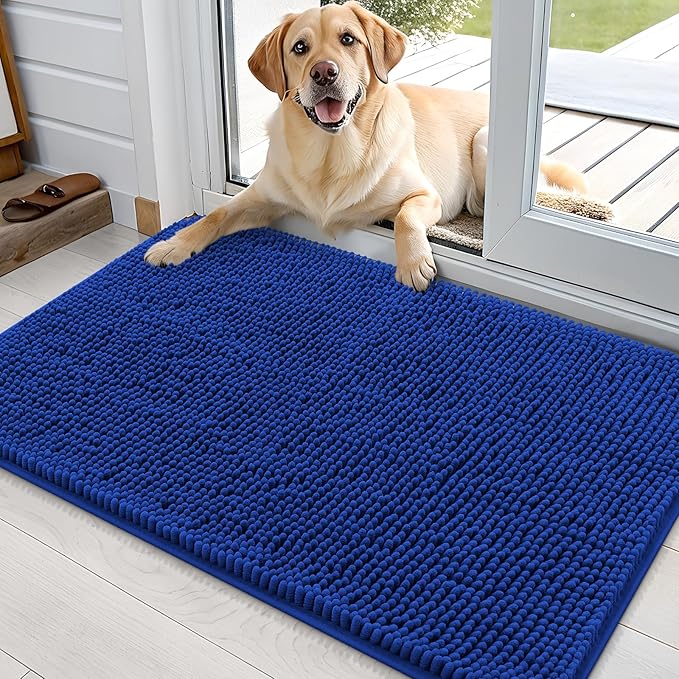 OLANLY Dog Door Mat for Muddy Paws 35x24, Absorbs Moisture and Dirt, Absorbent by OLANLY