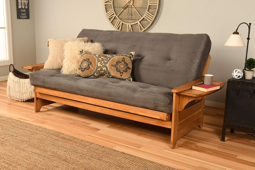 Kodiak Furniture Phoenix Full Size Futon, Suede Gray