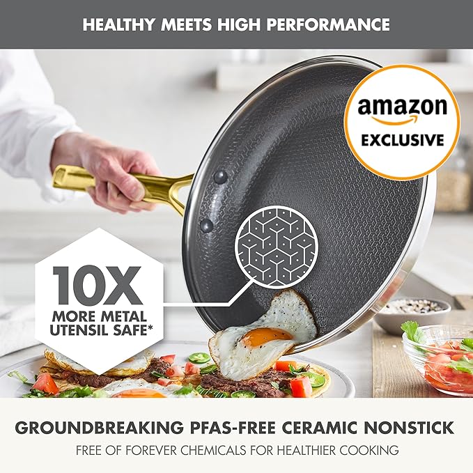 GreenPan Hybrid 10” Nonstick Stainless Steel Frying Pan Skillet, APEX Tri-Ply