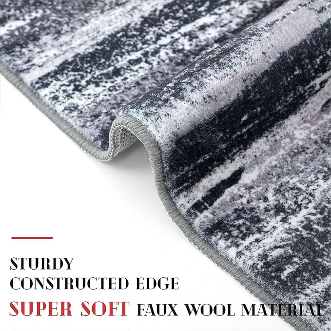 Lansny Modern Abstract Runner Rug 2x5 - Image 4