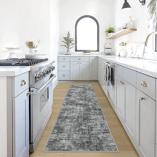 2'6''x8' Runner Rugs Washable Rug: Modern Abstract Living Room Rug Soft by GENTDRIZZ