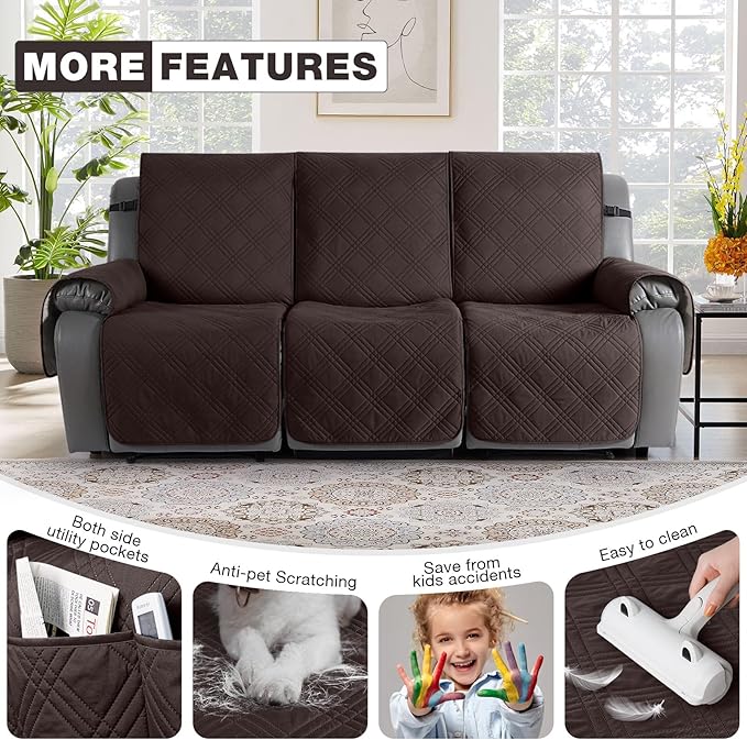 TAOCOCO 100% Waterproof Recliner Sofa Cover Non Slip Couch Cover - Image 6