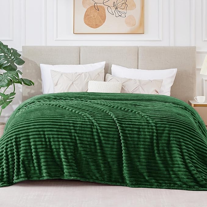 BEDELITE Fleece Blanket King Size – 3D Ribbed Jacquard Soft and Warm Decorative - Image 2
