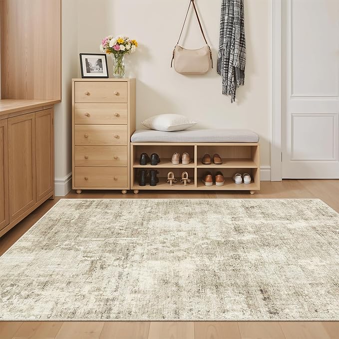 4x6 Area Rugs for Living Room, Vintage Washable Rugs for Dining Room, Home - Image 4