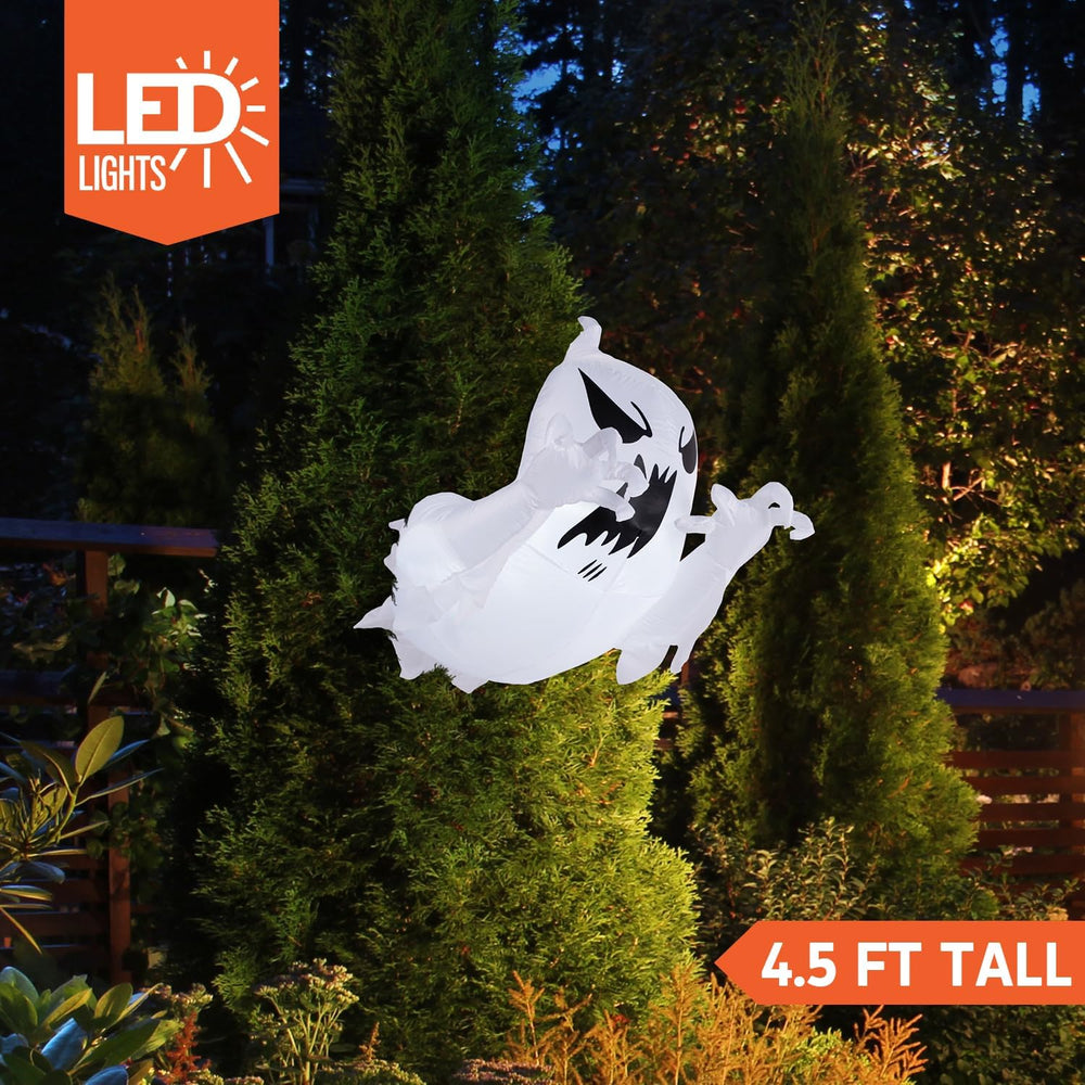 Joiedomi 4.5 FT Halloween Inflatable Scary Flying Ghost Broke Out from Window...