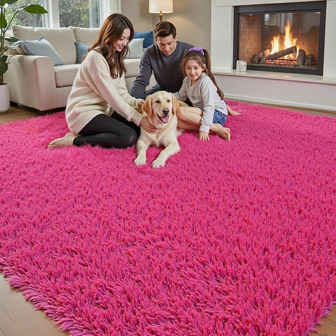 Rugs for Living Room 6x9, Alfombras para Salas Shag Large Plush Soft Area Rug - Image 3