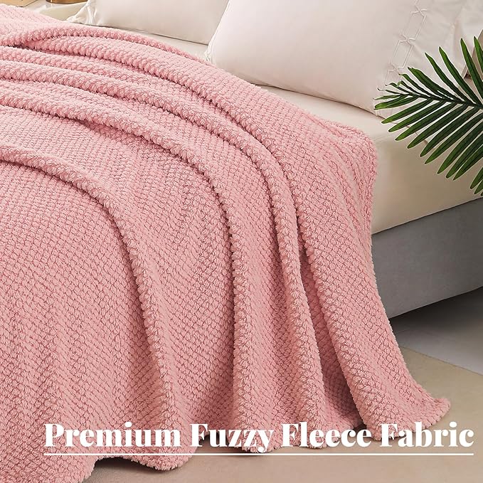 Whale Flotilla Twin Size Fuzzy Fleece Blanket - Image 5