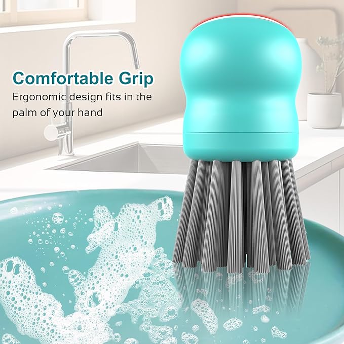 Mini Dish Brush for Cleaning Chicken Shredder, Palm Brush Dish Scrubber - Image 4