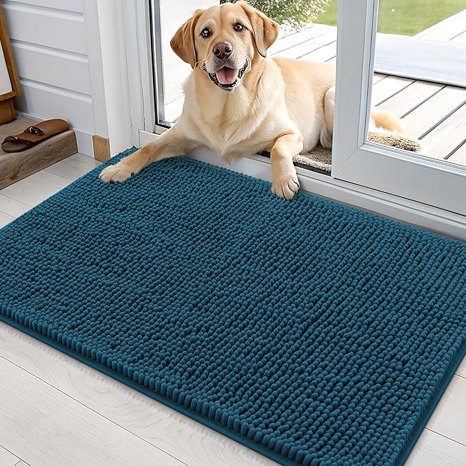 OLANLY Dog Door Mat for Muddy Paws 36x24, Absorbs Moisture and Dirt, Absorbent by OLANLY