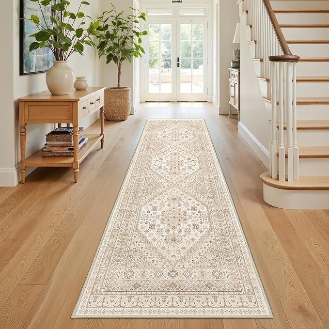 Kitchen Runner Rug Non Slip Washable 2.5x8, Soft Low Pile Entryway Rug Runners - Image 3