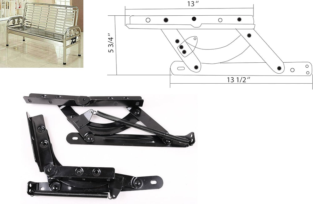 Sofa Bed Bedding DIY Furniture Adjustable Spring Mechanism Triple Click Futon...