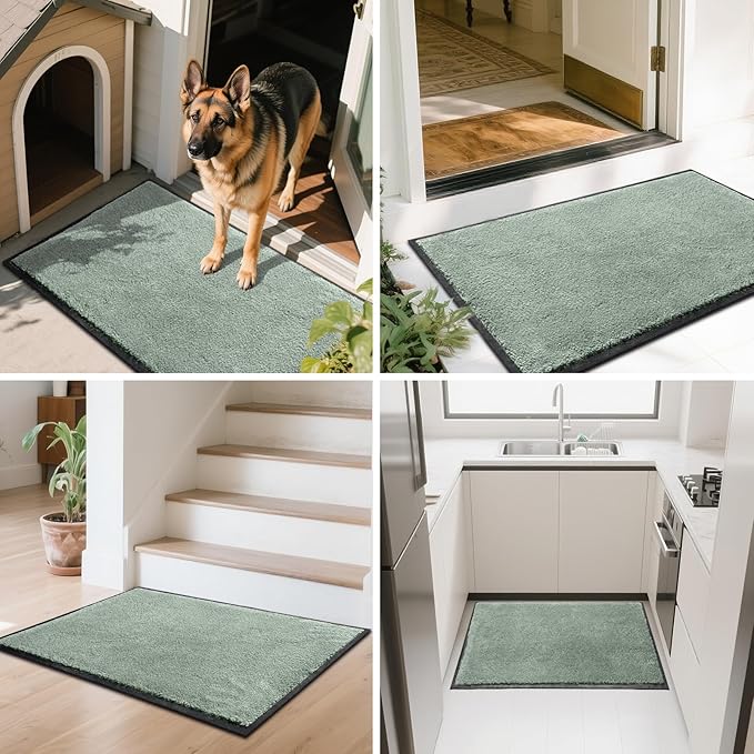 Mibao Dirt Trapper Door Mat for Indoor Outdoor, Waterproof All-Season, - Image 6