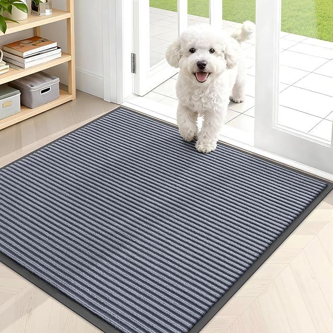 OLANLY Front Door Mat Indoor Outdoor Entrance, Waterproof Heavy Duty Doormat by OLANLY