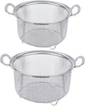 Tiawudi 2 Pack Strainers for Kitchen, 18/8 Stainless Steel Colander by Tiawudi