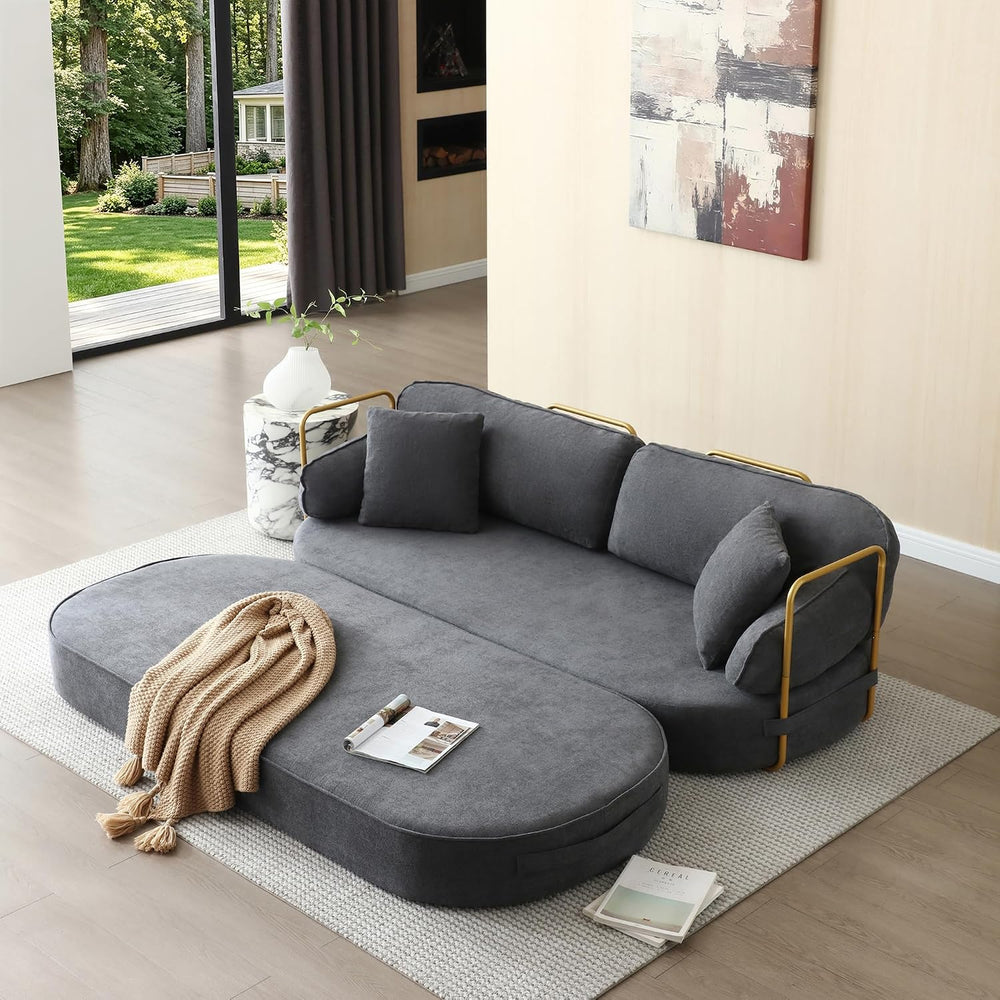 HANXIN 78.3'' Futon Sleeper Sofa Bed, Boneless Couch for Living Room,...