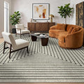 Latte&Fog 10x14 Area Rug for Living Room, Extra Large Beige Modern Abstract by LatteFog