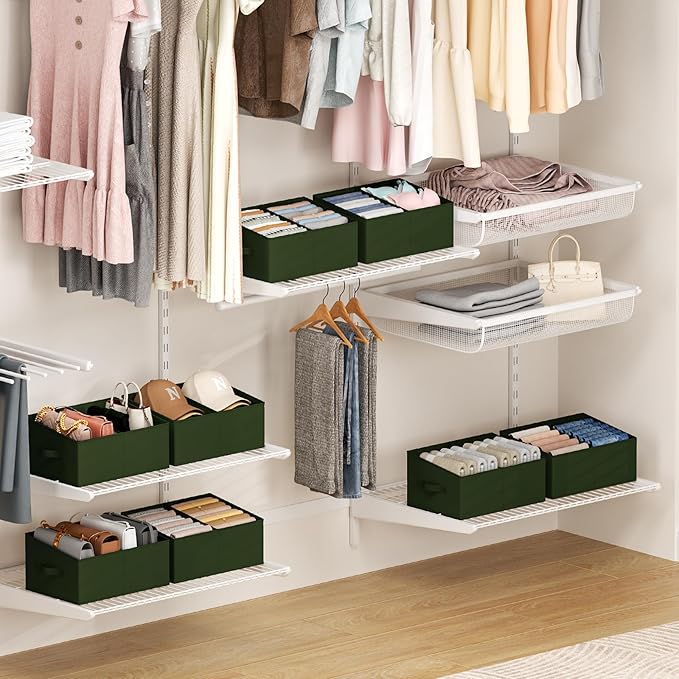 DIMJ Large Closet Shelf Organizer Bins 6 Packs - Image 7