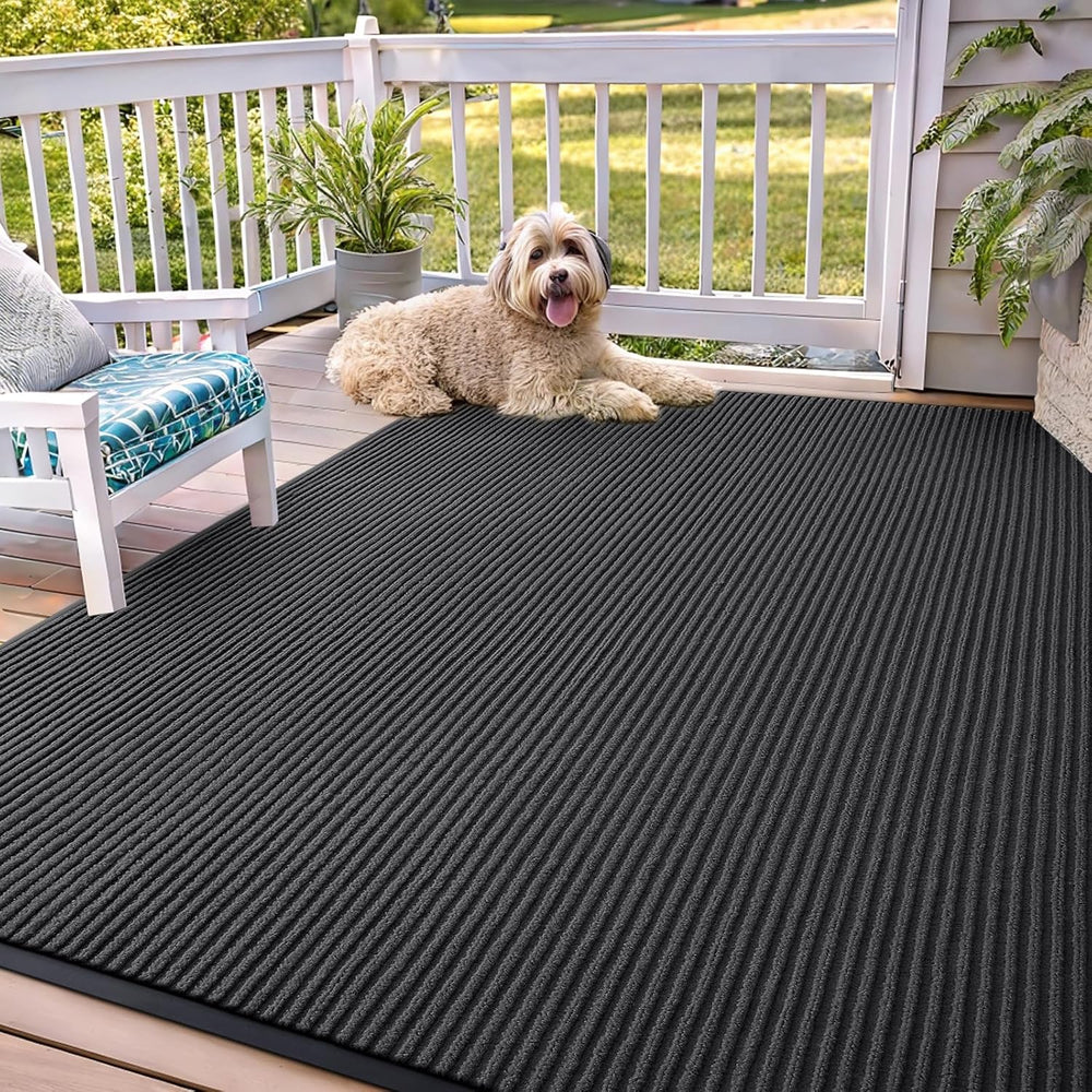 OLANLY Front Door Mat Indoor Outdoor Entrance, Waterproof Heavy Duty Doormat
