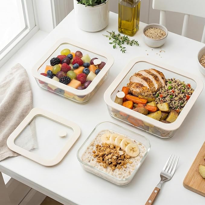 Urban Green Glass Food Container Set - Image 7