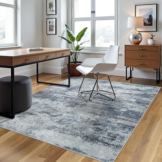 4x6 Area Rugs for Living Room Rug Washable: Abstract Rug for Dining Room - Image 3