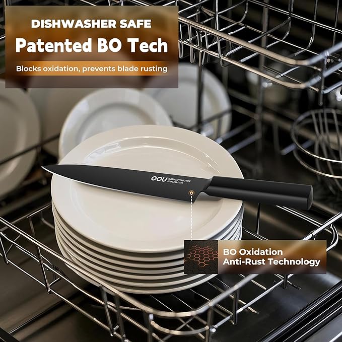 OOU Kitchen Knife Block Set - Image 6