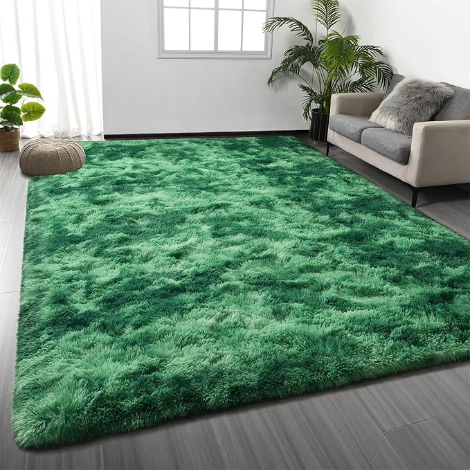Deerhoo Large Shag Area Rugs 8 x 10, Plush Fuzzy Rugs by Deerhoo