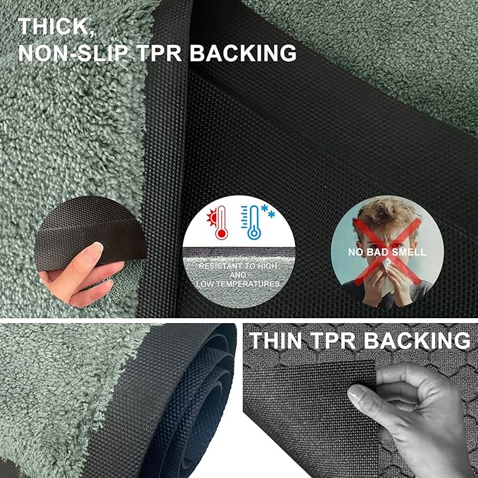 Mibao Dirt Trapper Door Mat for Indoor Outdoor, Waterproof All-Season, - Image 3