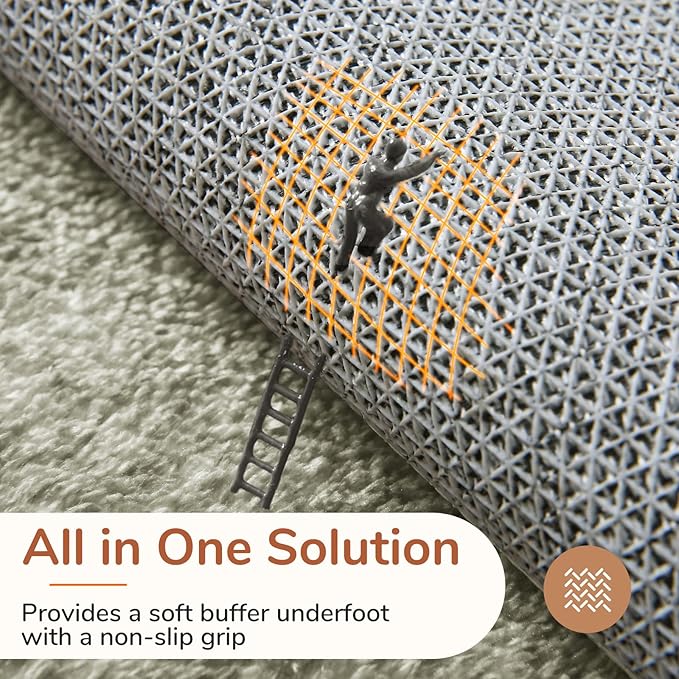 OPPODREAM Border Soft Area Rugs 8x10, Washable Brown Rug - Image 4