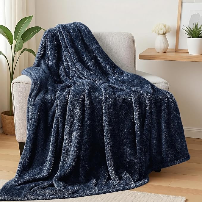 Exclusivo Mezcla Plush Fuzzy Fleece Throw Blanket Extra Large, Super Soft by ExclusivoMezcla